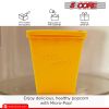 Microwave Popcorn Popper Original Large Bowl Oven Popcorn Maker Silicone Kernel Corn 5Core POP BWL Y Ratings Best Deal (Yellow)