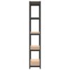 5-Layer Shelves 3 pcs Anthracite Steel&Engineered Wood