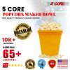 Microwave Popcorn Popper Original Large Bowl Oven Popcorn Maker Silicone Kernel Corn 5Core POP BWL Y Ratings Best Deal (Yellow)