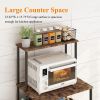 4-Storey Kitchen Bread Rack, Vertical Microwave Oven Rack, Kitchen Storage Rack With Wheels, Suitable For Kitchens And Restaurants