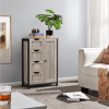32.5" Tall Wooden Bathroom Base Cabinet Storage Organizer with 4 Drawers, Gray