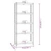 5-Layer Shelves 3 pcs Anthracite Steel&Engineered Wood