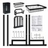 Dish drainer rack tableware rack above the kitchen sink double sink stainless steel