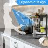 Dish drainer rack tableware rack above the kitchen sink double sink stainless steel