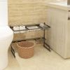 Dish drainer rack tableware rack above the kitchen sink double sink stainless steel