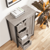 32.5" Tall Wooden Bathroom Base Cabinet Storage Organizer with 4 Drawers, Gray
