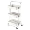 3 Tiers Rolling Utility Cart/White