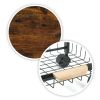 5 Tier Rolling Utility Cart Fruit Storage Basket Kitchen Serving Storage Cart