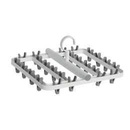 Clothes Drying Rack Foldable Underwear Hanging Dish Rack (Color: Grey)