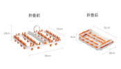 Clothes Drying Rack Foldable Underwear Hanging Dish Rack