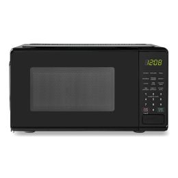 0.7 cu. ft. Countertop Microwave Oven, 700 Watts, Black (Color: Black)