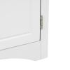 Triangle Bathroom Storage Cabinet with Adjustable Shelves;  Freestanding Floor Cabinet for Home Kitchen