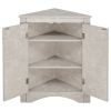 Triangle Bathroom Storage Cabinet with Adjustable Shelves;  Freestanding Floor Cabinet for Home Kitchen