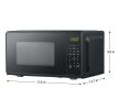 0.7 cu. ft. Countertop Microwave Oven, 700 Watts, Black