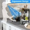 Stainless Steel Dish Rack Dish Drainer Drying Dryer Rack Holder with Draining Board Chopsticks Holder for Kitchenware