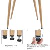 2pcs Velvet Dining Chairs with Backrest for Kitchen, Pink