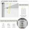 Triangle Bathroom Storage Cabinet with Adjustable Shelves;  Freestanding Floor Cabinet for Home Kitchen