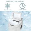 26Lbs/24H Portable Ice Maker Machine with Scoop and Basket