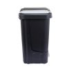 Double Plastic Trash and Recycling Bin with Slow Closing Lid, 11 Gallon