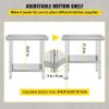 Stainless Steel Commercial Kitchen Work Table 36x24 Inch With 4 Casters