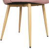 2pcs Velvet Dining Chairs with Backrest for Kitchen, Pink