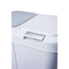 Double Plastic Trash and Recycling Bin with Slow Closing Lid, 11 Gallon